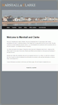 Mobile Screenshot of marshallandclarke.com